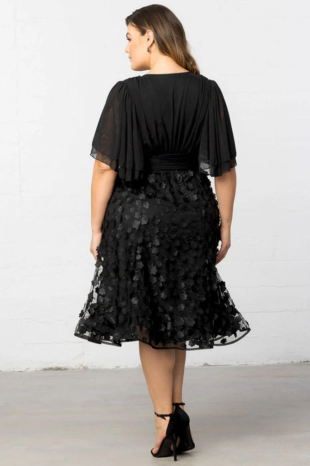 Pretty Petals Mesh Cocktail Dress