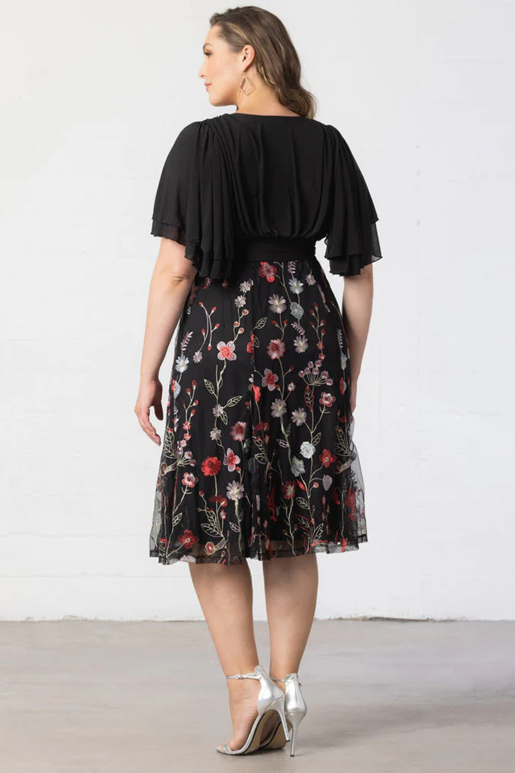 Lillian Embroidered Cocktail Dress
