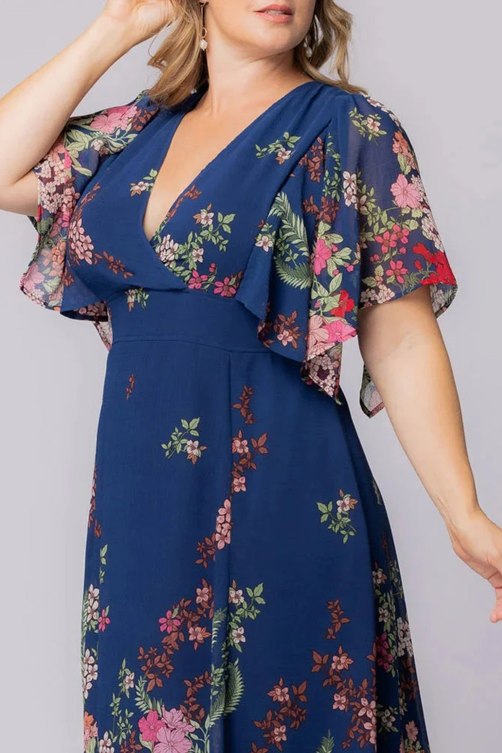 Breezy Border Print Cocktail Dress