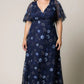 Embroidered Elegance Evening Gown