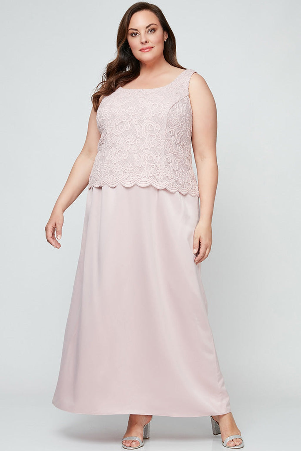 Plus Bethany Glitter Lace Jacket Dress