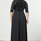 Paris Pleated Sequin Gown