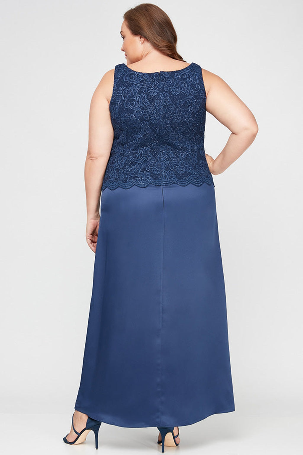 Plus Bethany Glitter Lace Jacket Dress