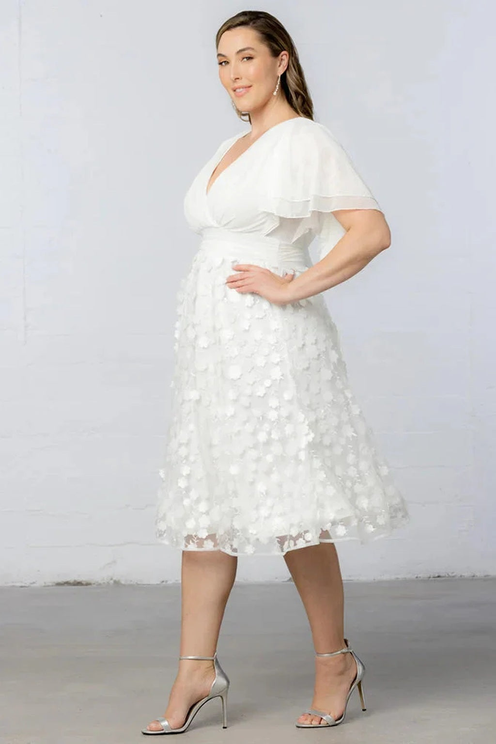 Pretty Petals Mesh Cocktail Dress