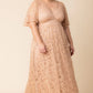Luminous Sequin Lace Long Gown