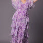 Tour de Flounce Chiffon Evening Gown
