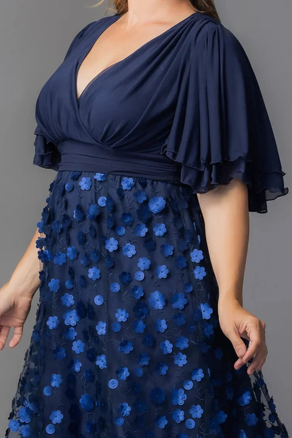 Pretty Petals Mesh Cocktail Dress