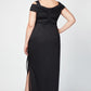 Plus Hannah Glitter Mesh Gown