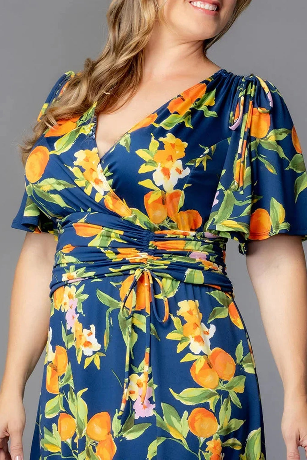 Jemma Ruched Tie Dress