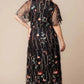 Embroidered Elegance Evening Gown
