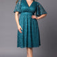 Starry Sequined Lace Cocktail Dress