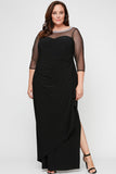 Plus Maya Matte Jersey Ruched Dress