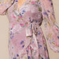 Clara Chiffon Long Sleeve Wrap Dress
