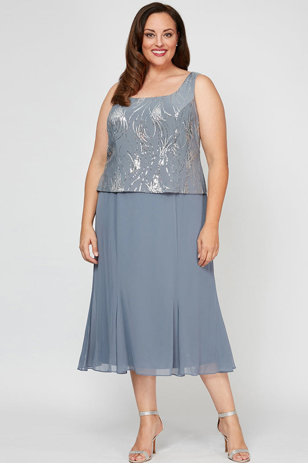 Plus Angela Firework Sequin Jacket Dress