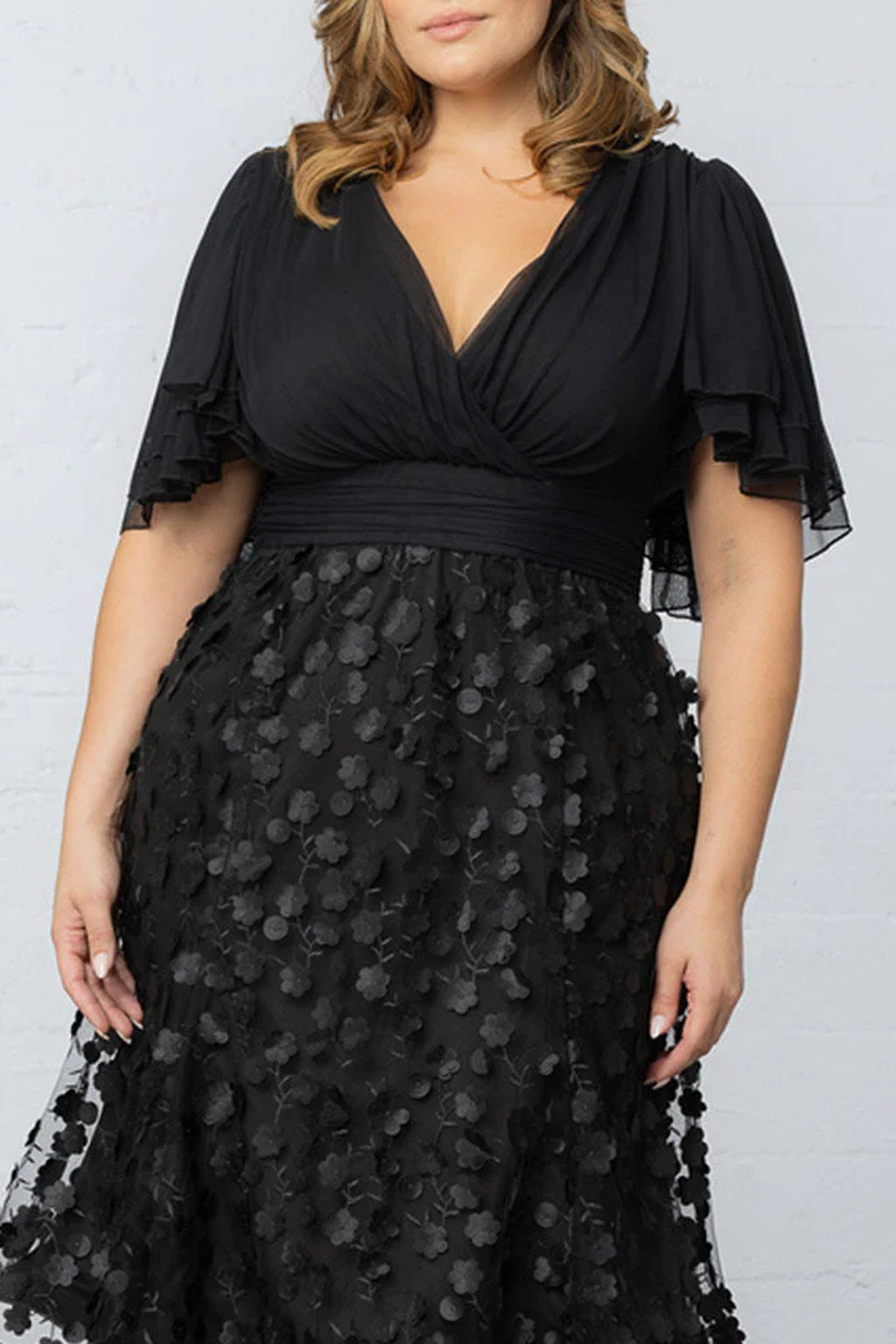 Pretty Petals Mesh Cocktail Dress