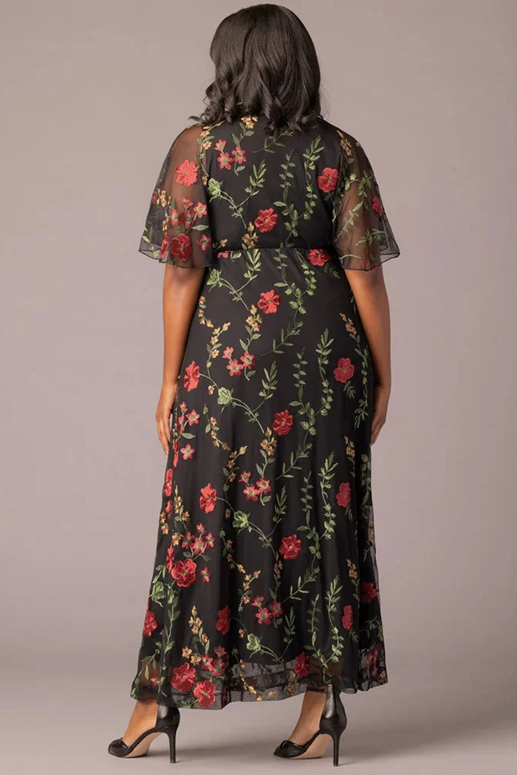 Embroidered Elegance Evening Gown