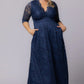 Maria Lace Evening Gown