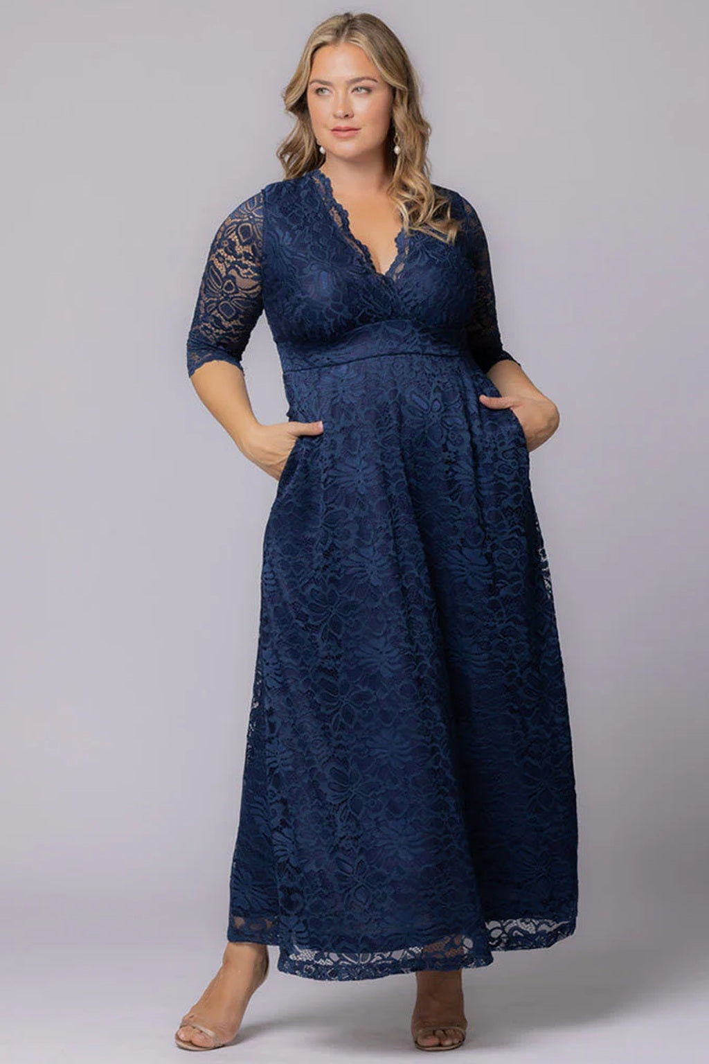 Maria Lace Evening Gown