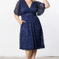 Starry Sequined Lace Cocktail Dress