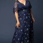 Embroidered Elegance Evening Gown