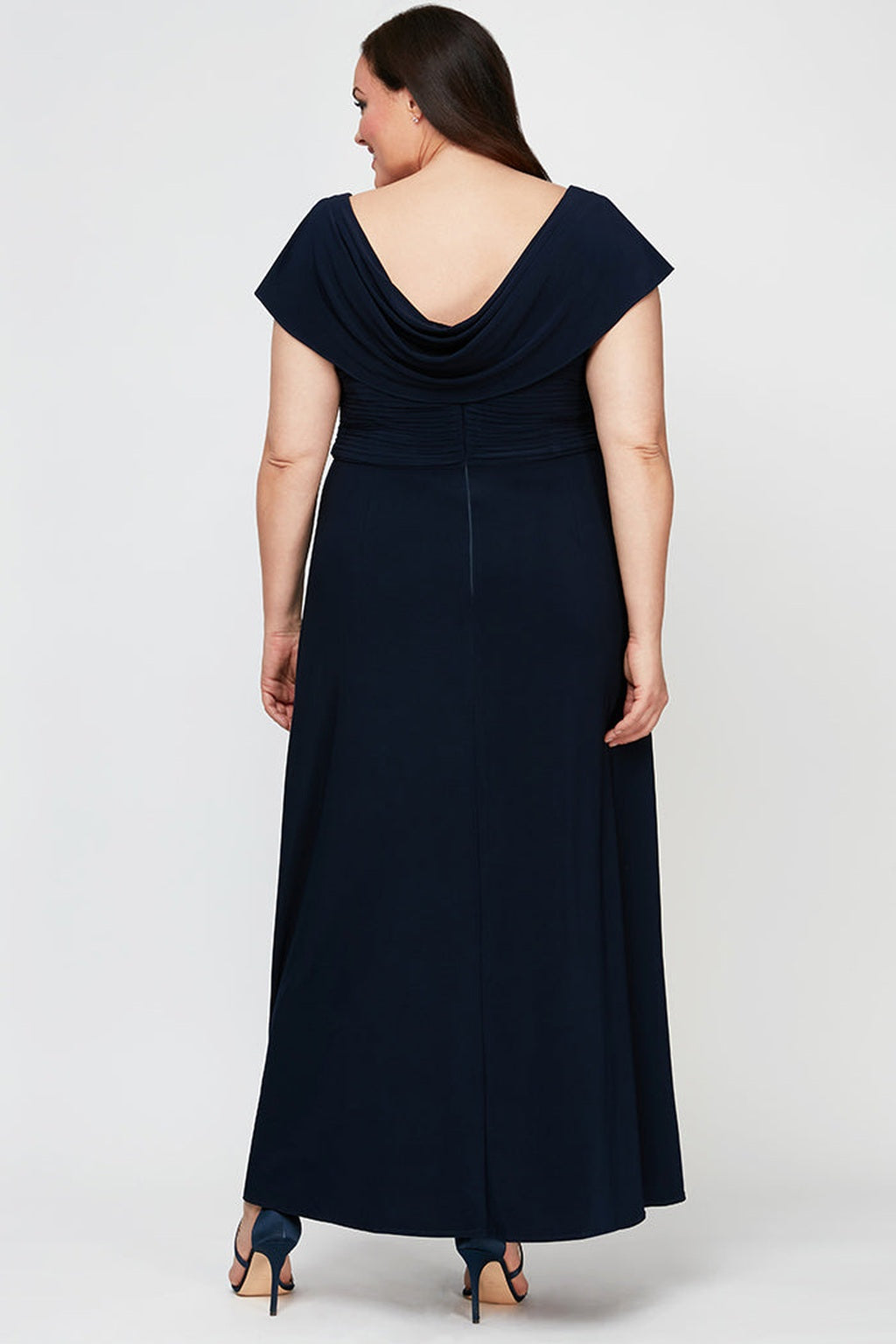 Plus Celeste A-Line Matte Jersey Dress