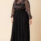 Eternal Embroidered Bodice Evening Gown