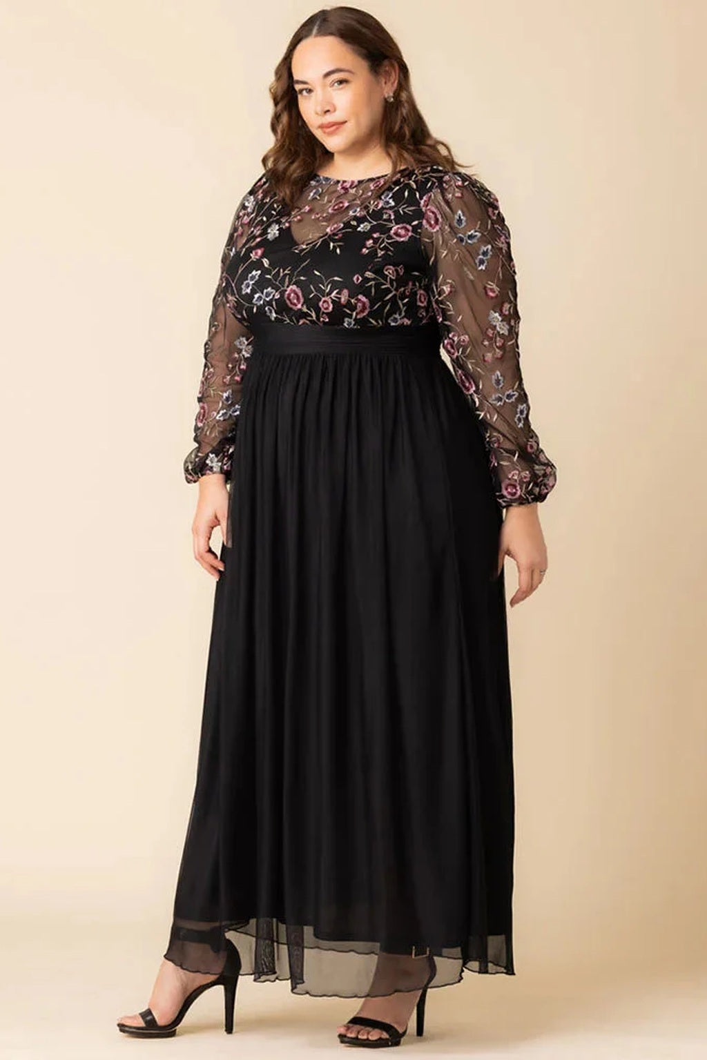 Eternal Embroidered Bodice Evening Gown