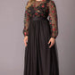 Eternal Embroidered Bodice Evening Gown