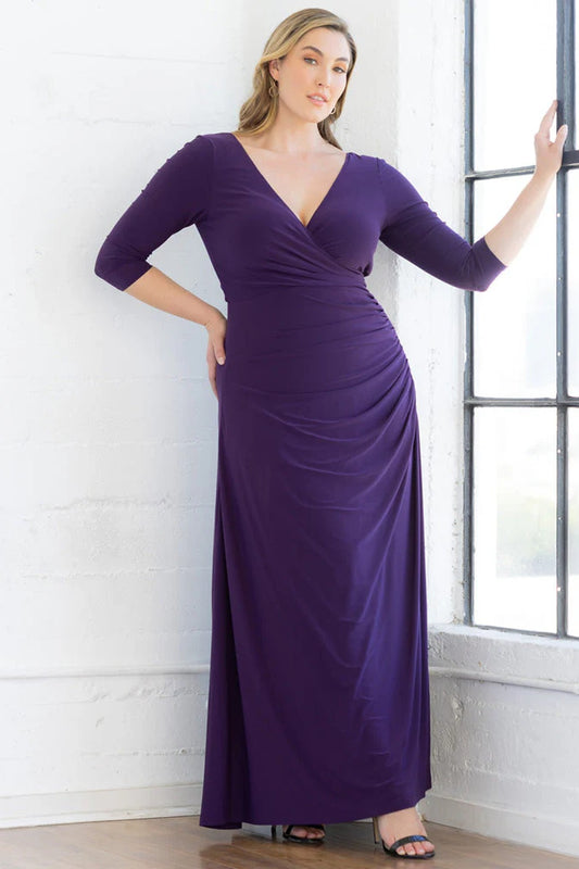 Gala Glam Evening Gown with Sleeves