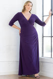 Gala Glam Evening Gown with Sleeves