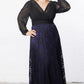 Mon Tresor Lace Evening Gown