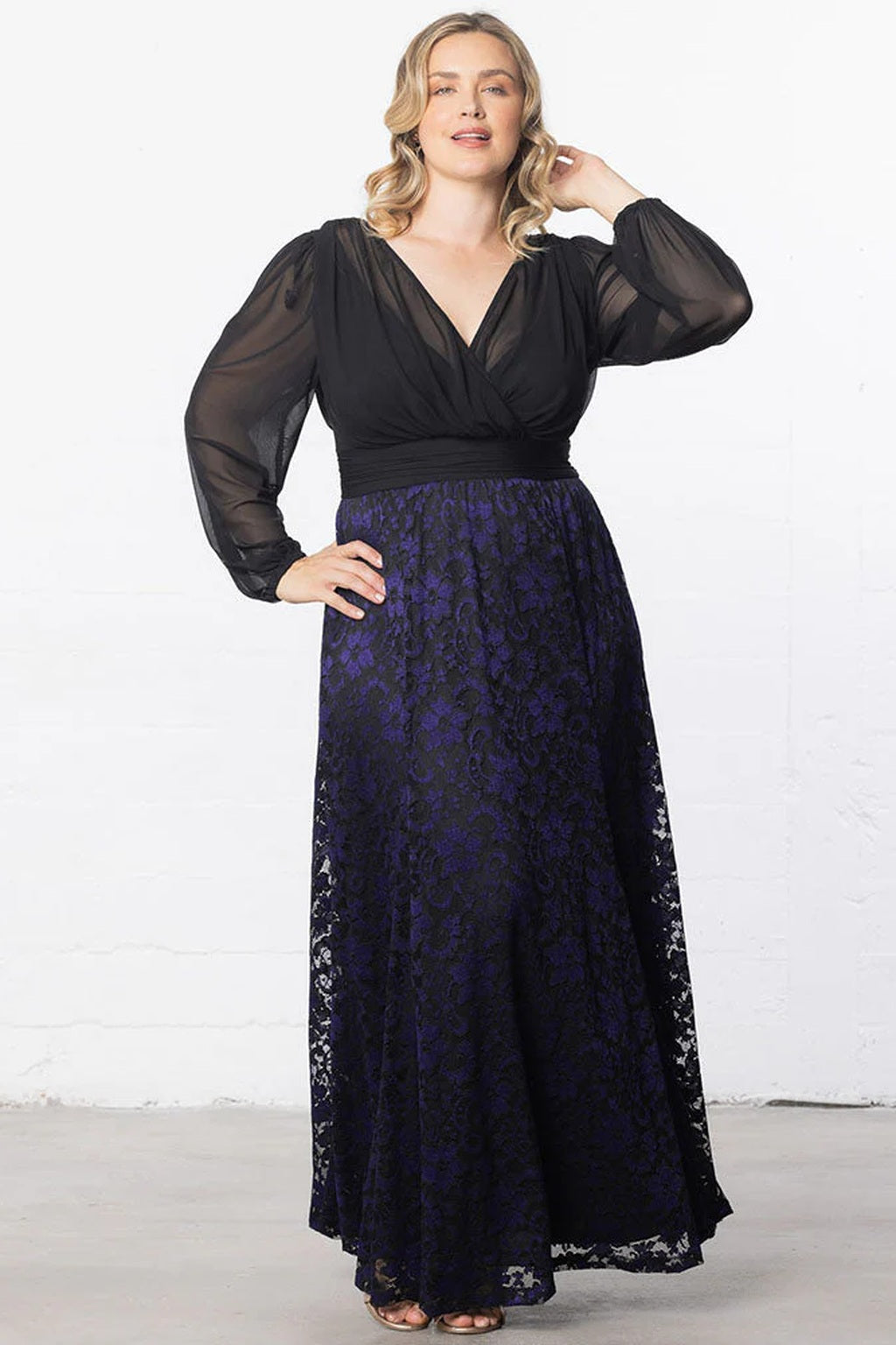 Mon Tresor Lace Evening Gown