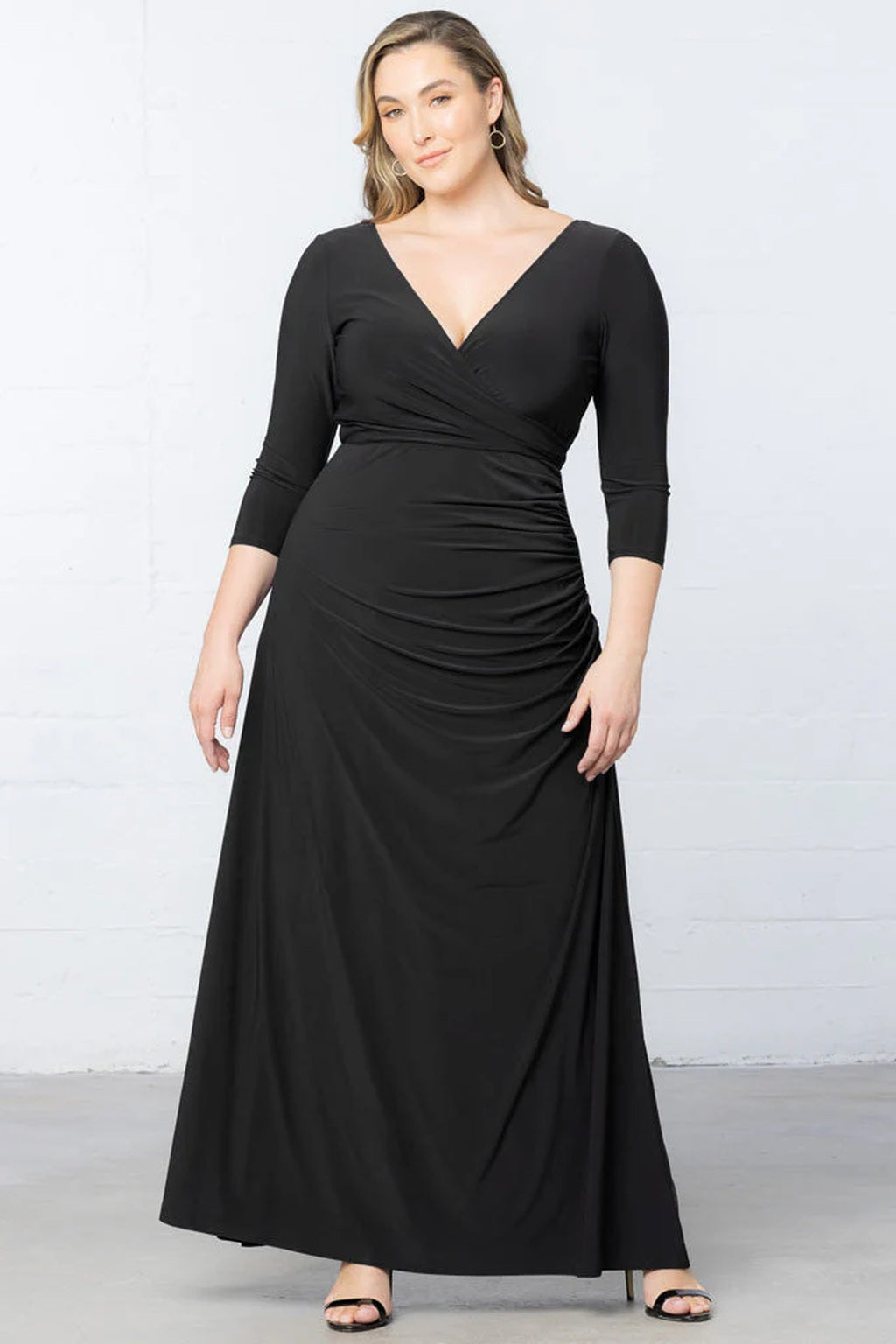 Gala Glam Evening Gown with Sleeves