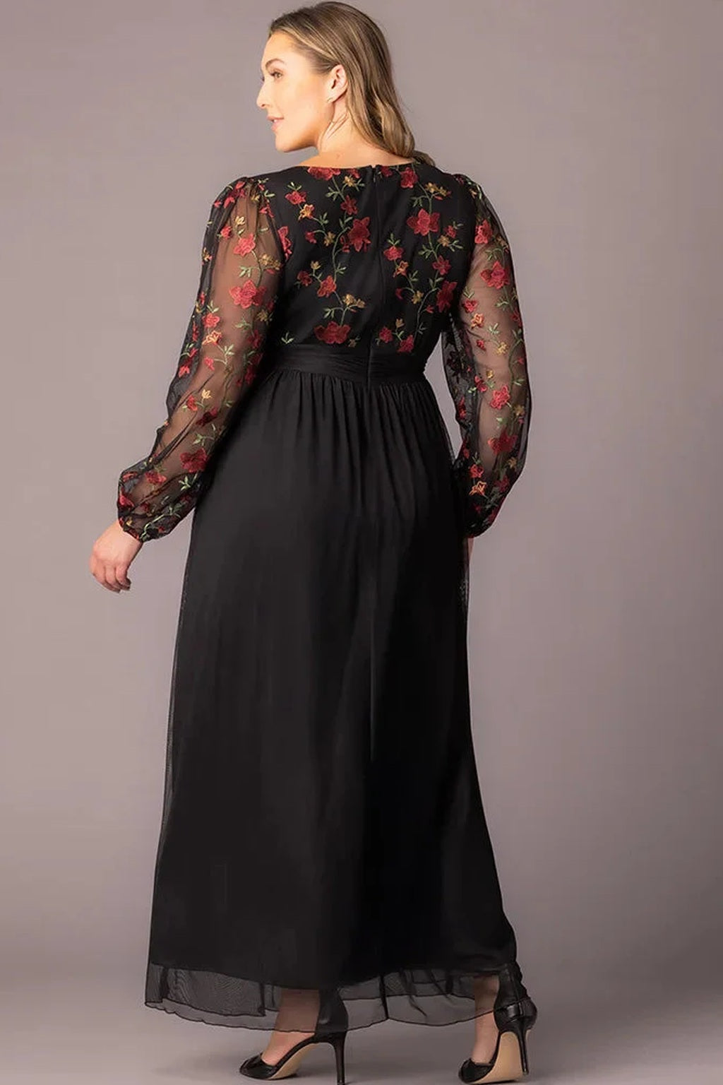 Eternal Embroidered Bodice Evening Gown