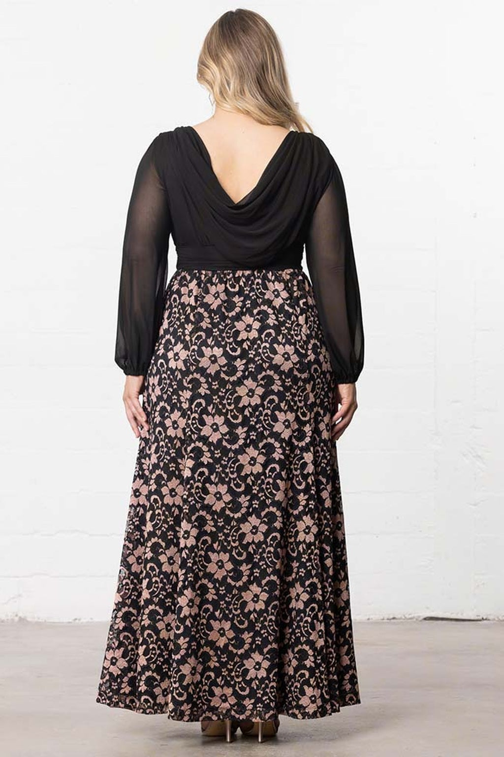 Mon Tresor Lace Evening Gown