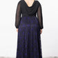 Mon Tresor Lace Evening Gown