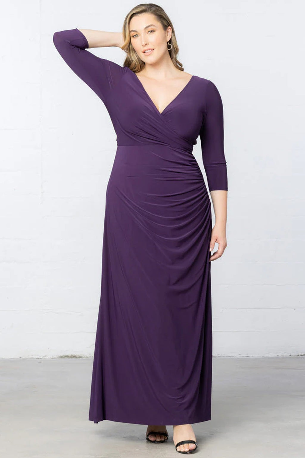 Gala Glam Evening Gown with Sleeves