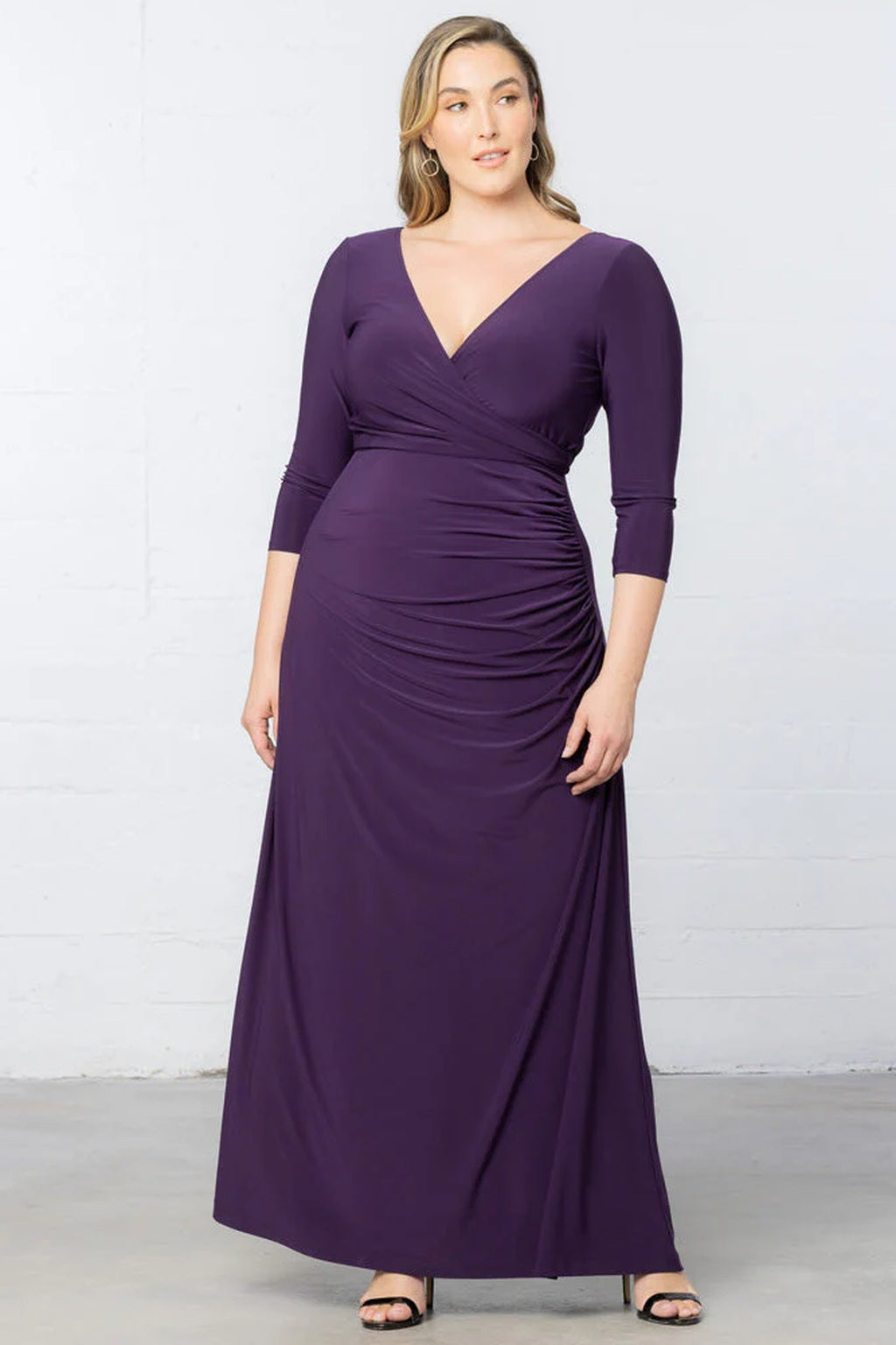 Gala Glam Evening Gown with Sleeves