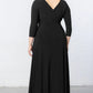 Gala Glam Evening Gown with Sleeves