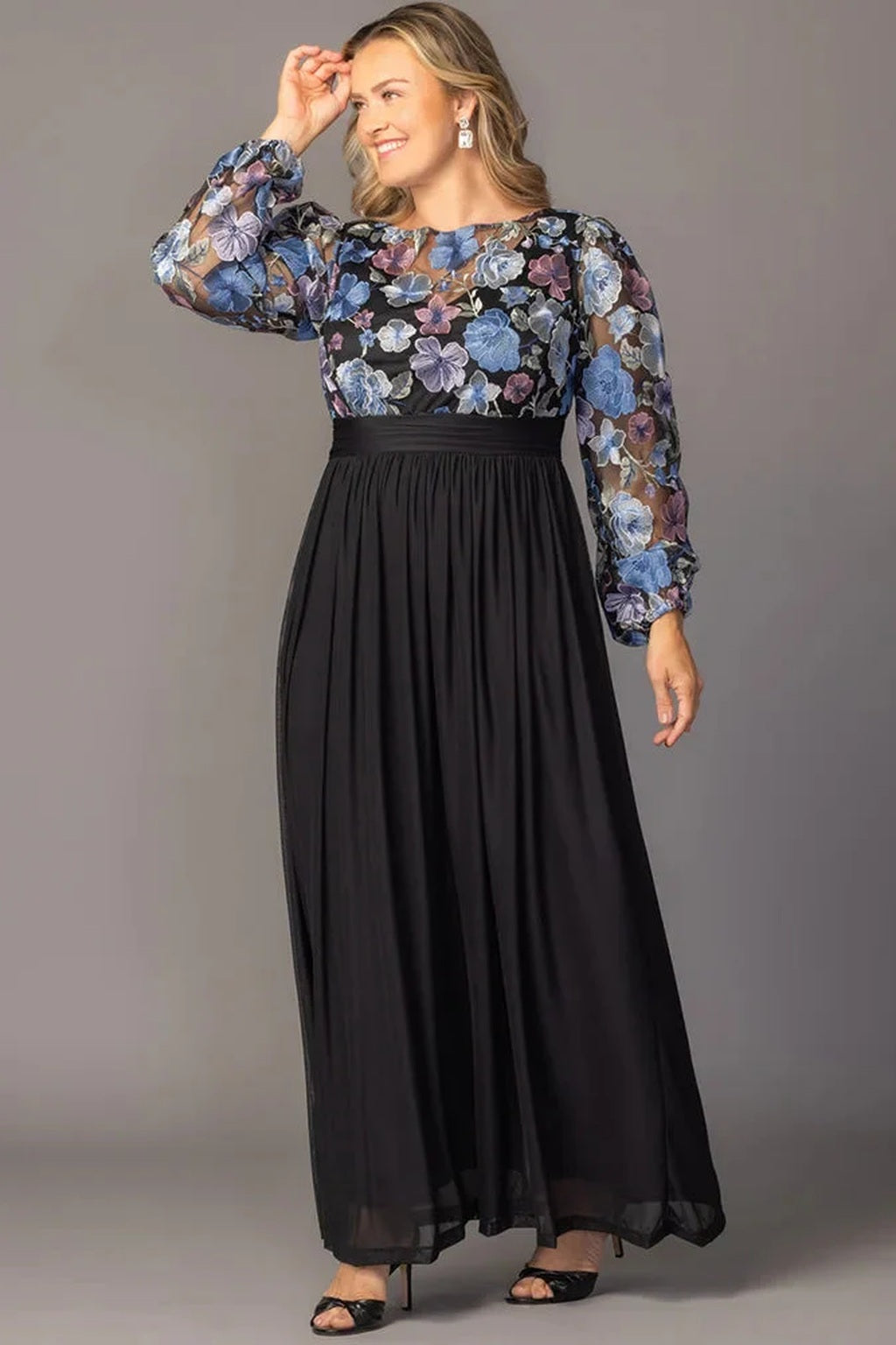 Eternal Embroidered Bodice Evening Gown