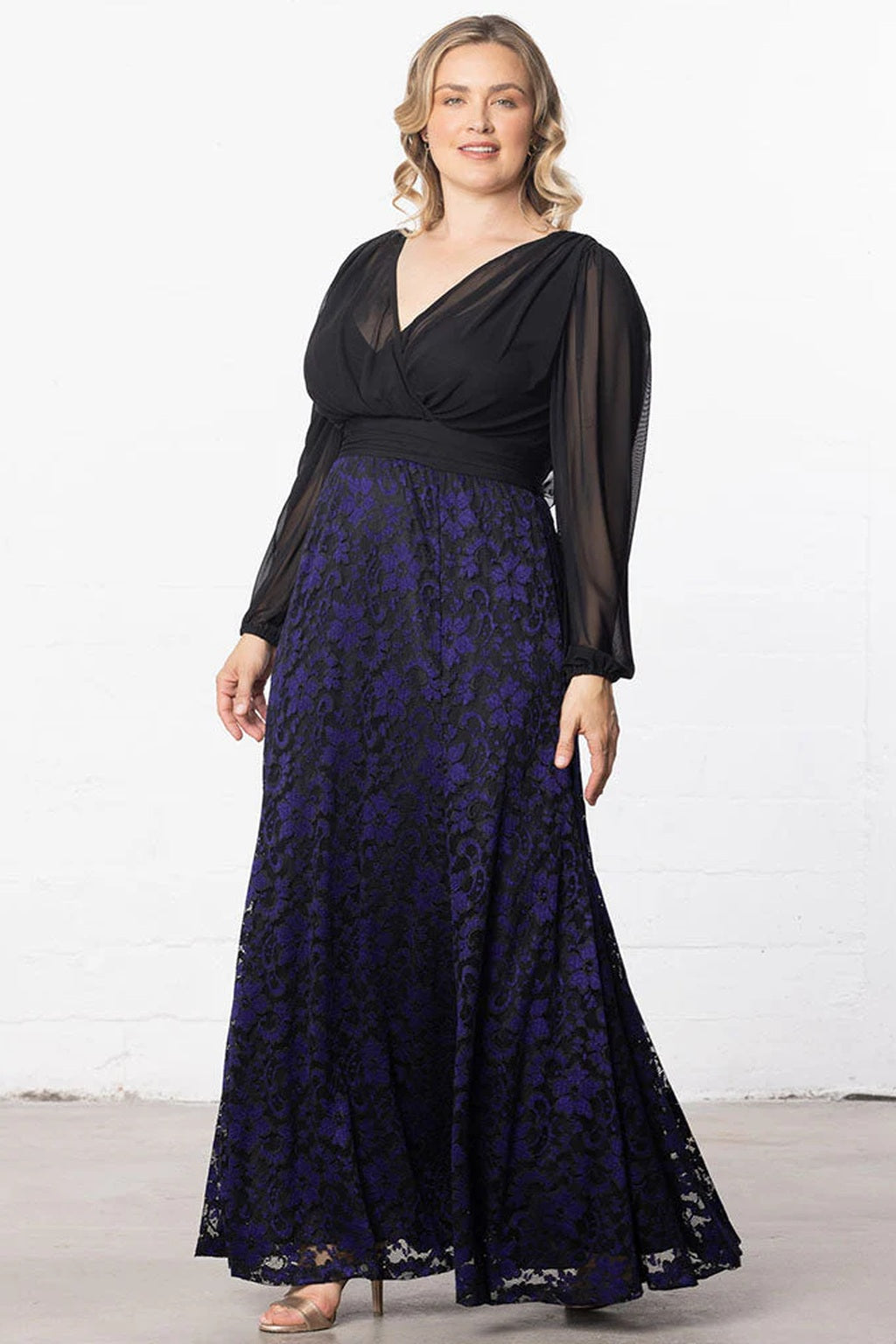 Mon Tresor Lace Evening Gown