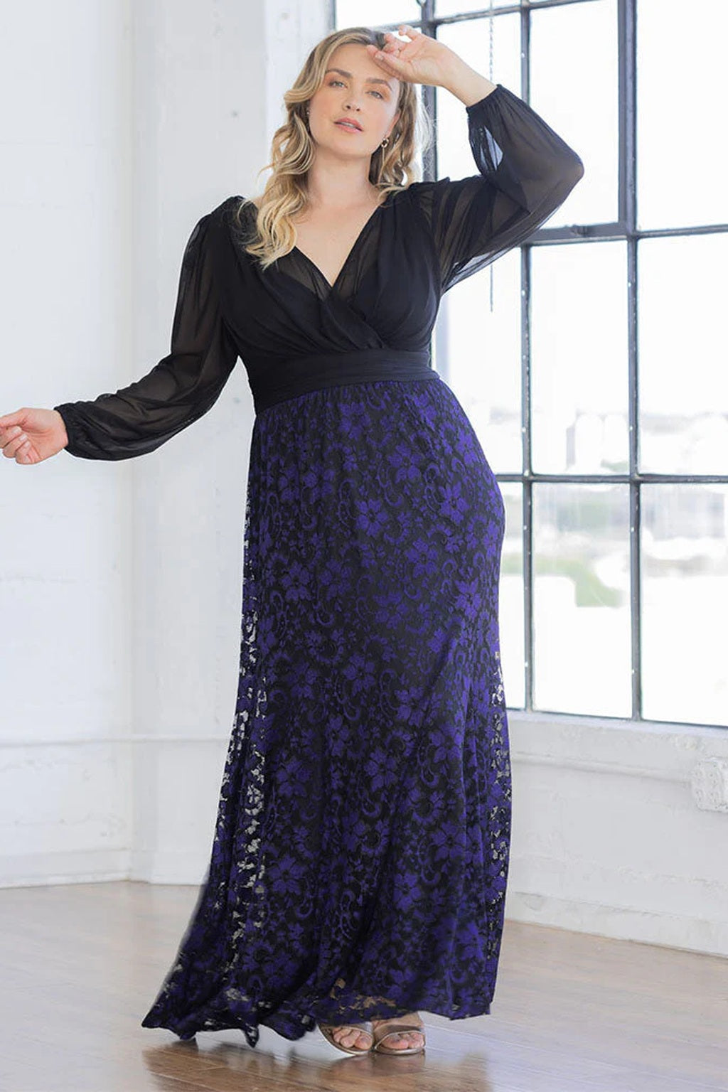 Mon Tresor Lace Evening Gown