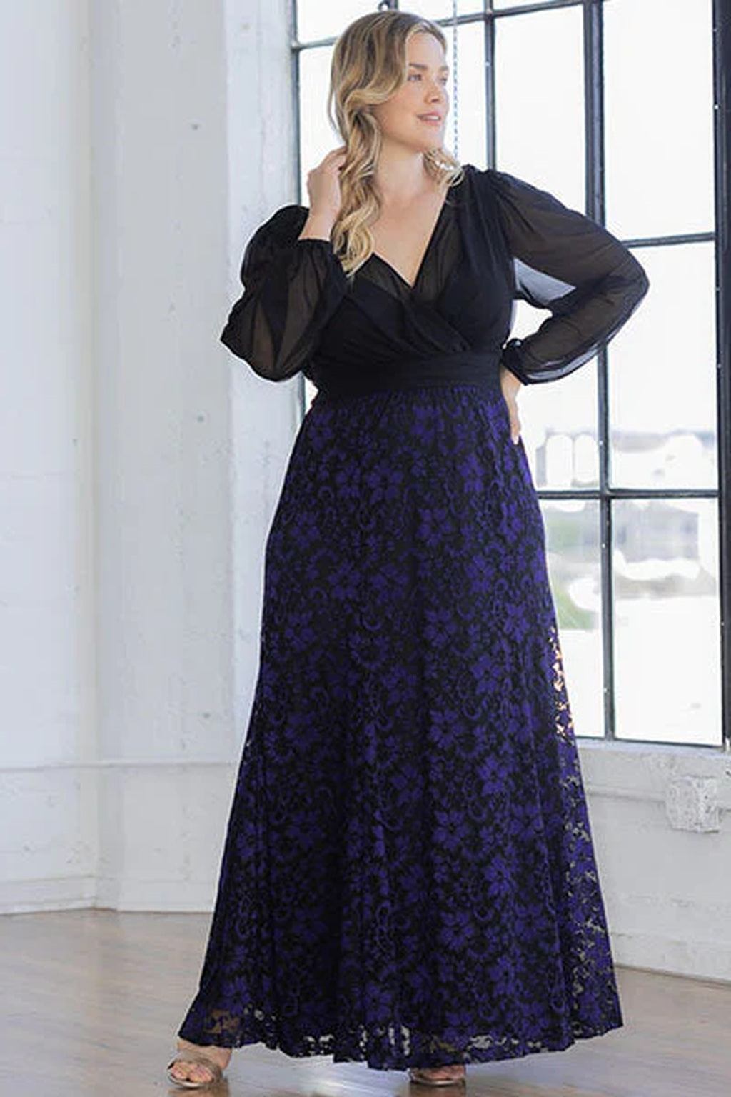 Mon Tresor Lace Evening Gown