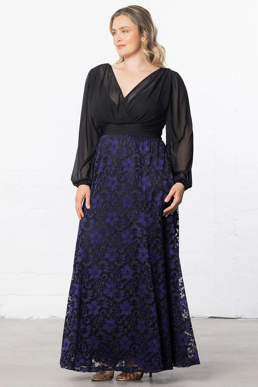 Mon Tresor Lace Evening Gown