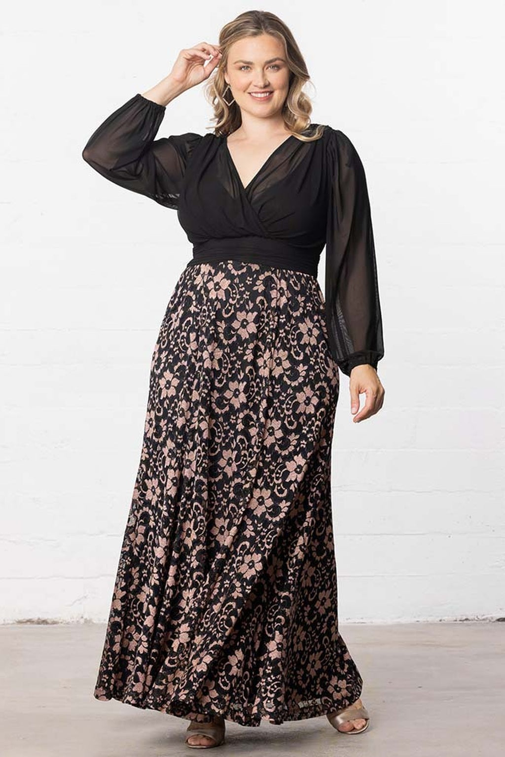 Mon Tresor Lace Evening Gown