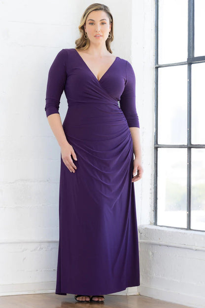 Gala Glam Evening Gown with Sleeves