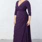 Gala Glam Evening Gown with Sleeves