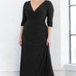 Gala Glam Evening Gown with Sleeves
