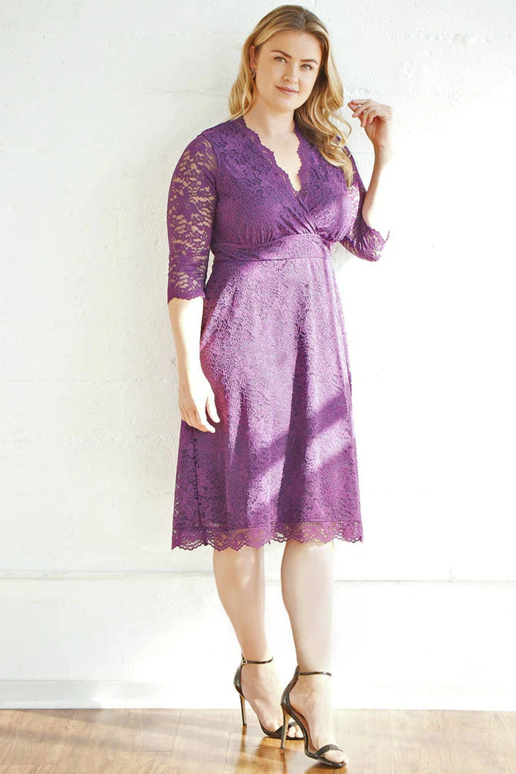 Scalloped Boudoir Lace Dress