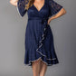 Palermo Lace Faux Wrap Cocktail Dress
